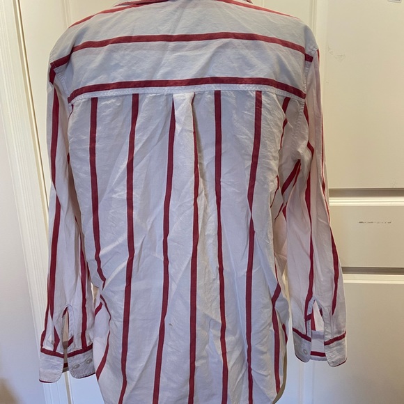 Stripped button down top - Picture 2 of 4